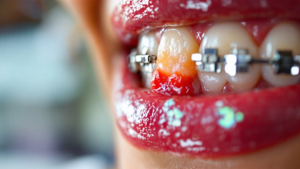 braces causing oral irritation