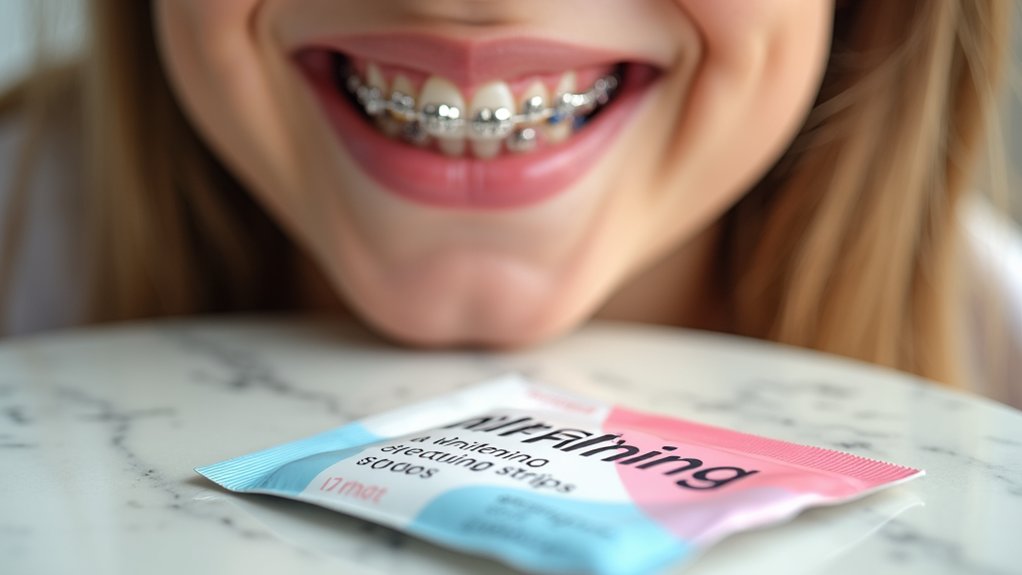 teeth whitening strips braces restrictions